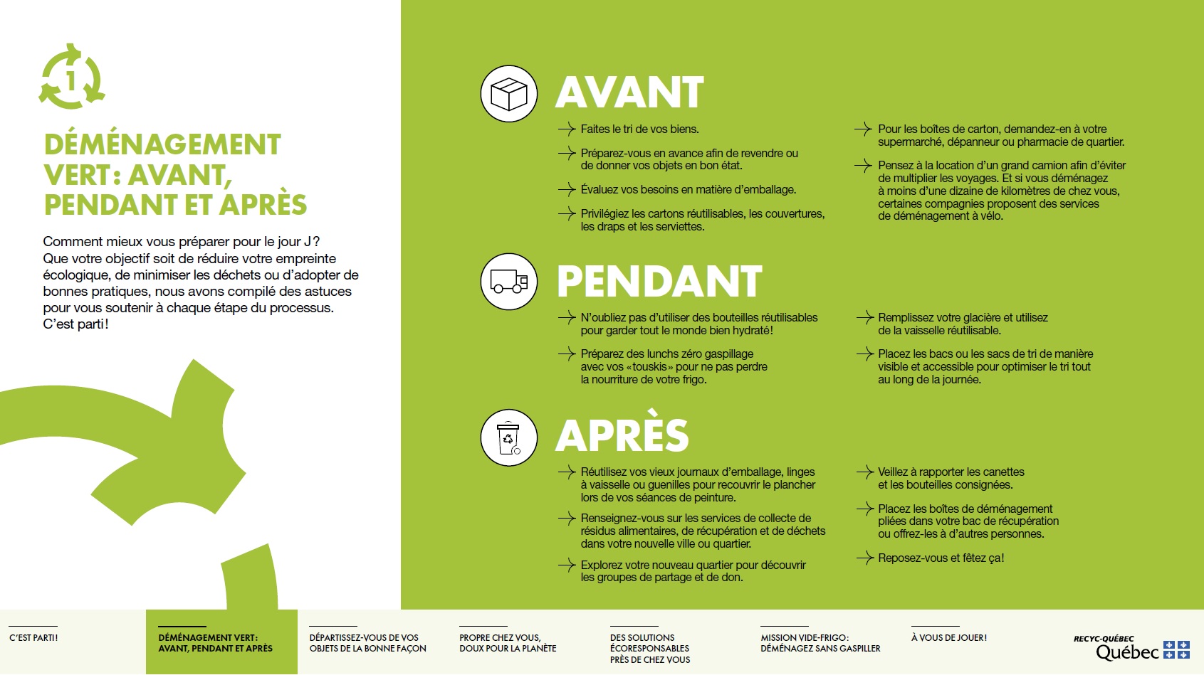 Déménagement vert : quoi faire avant, pendant et après Déménagement vert : quoi faire avant, pendant et après
