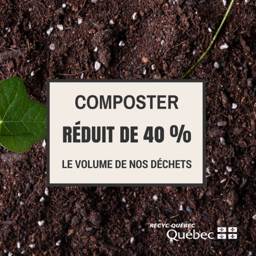 Composter réduit de 40 % le volume de vos déchets Composter réduit de 40 % le volume de vos déchets